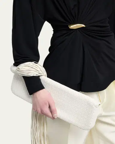 Bottega Veneta Tassel Nappa Leather Clutch Bag | Thumbnail 2 Bottega Veneta Tassel Nappa Leather Clutch Bag | Thumbnail 2