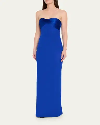 Gaurav Gupta The Infinity Strapless Draped Column Silk Gown | Thumbnail 4
