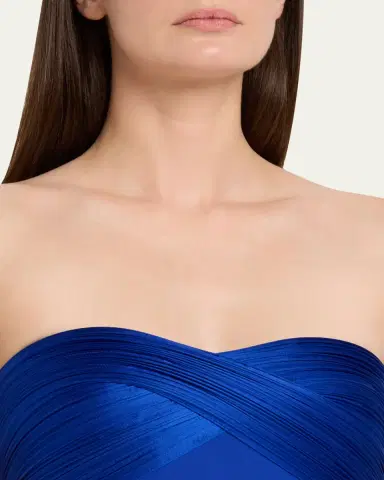 Gaurav Gupta The Infinity Strapless Draped Column Silk Gown | Thumbnail 5