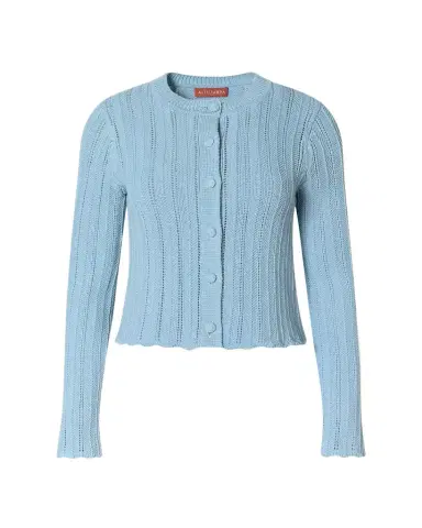 Altuzarra Mariette Lattice Knit Crewneck Cardigan | Thumbnail 1