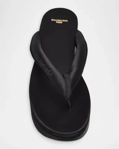 Balenciaga 90mm Gaeta Satin Platform Thong Sandals | Thumbnail 5 Balenciaga 90mm Gaeta Satin Platform Thong Sandals | Thumbnail 5
