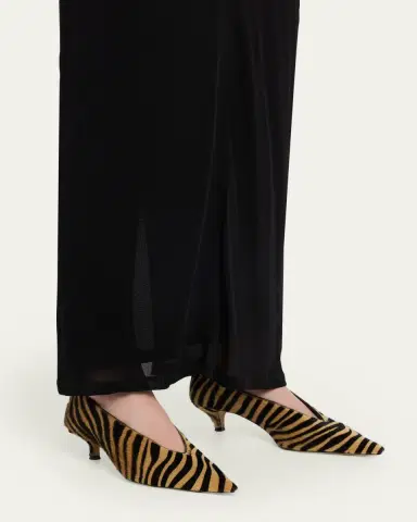 Le Monde Béryl 40mm Babouche Zebra-Printed Calf Hair Pumps | Thumbnail 2 Le Monde Béryl 40mm Babouche Zebra-Printed Calf Hair Pumps | Thumbnail 2