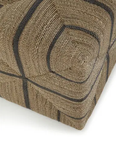 Palecek Fritz Rope Square Ottoman | Thumbnail 2