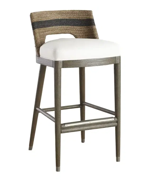 Palecek Fritz Rope Barstool, 30"