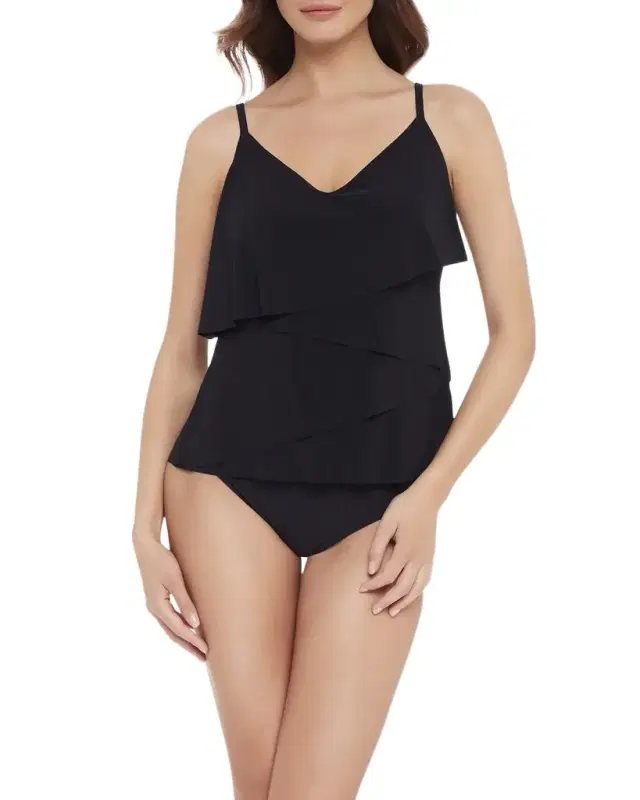Chloe Solid Tankini Swim Top