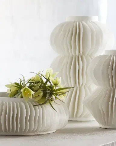 Palecek Antilles Small Porcelain Vase | Thumbnail 2