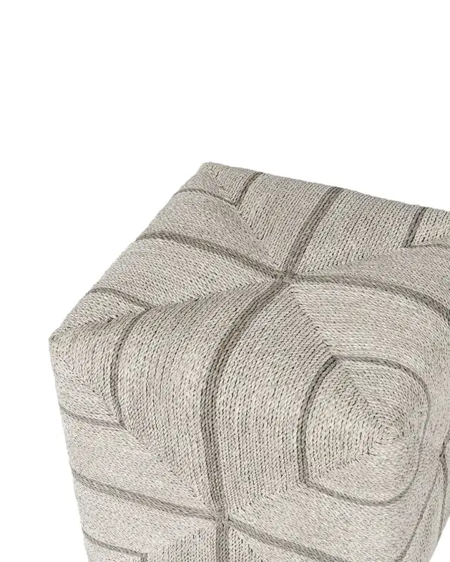 Palecek Fritz Rope Square Ottoman