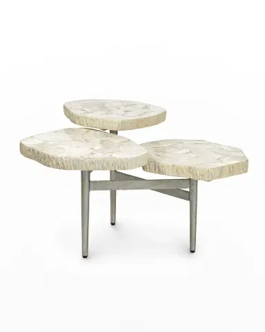 Palecek Fossilized Clam Tri-Level Accent Table | Thumbnail 2 Palecek Fossilized Clam Tri-Level Accent Table | Thumbnail 2
