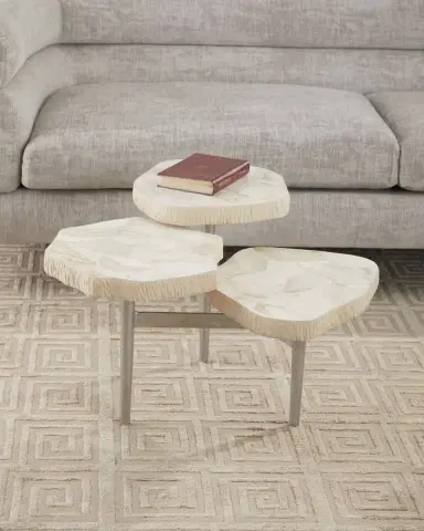 Palecek Fossilized Clam Tri-Level Accent Table | Thumbnail 1 Palecek Fossilized Clam Tri-Level Accent Table | Thumbnail 1