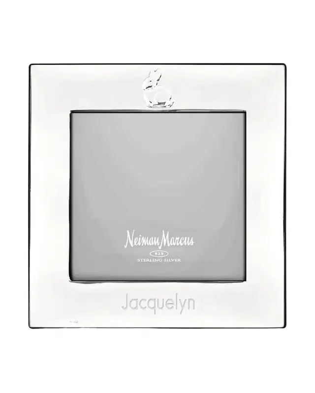 Cunill America Personalized Bunny Sterling Silver Frame