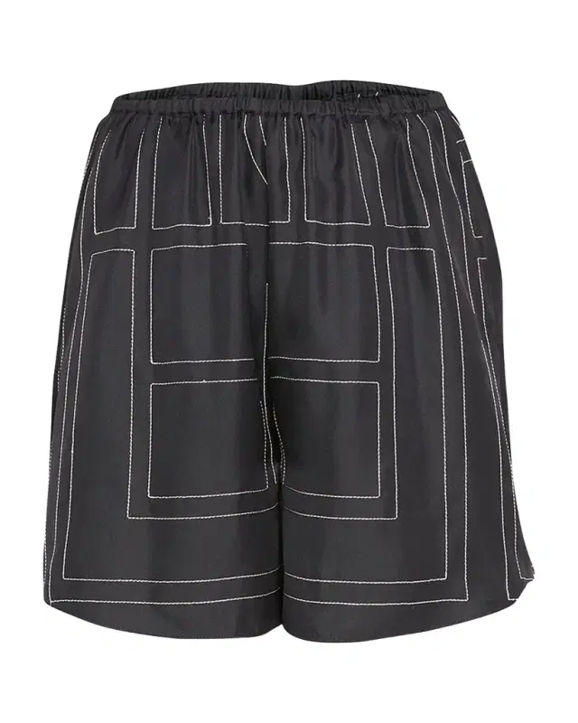 Monogram Silk Twill PJ Shorts