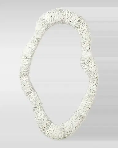 Palecek Reese Oval Mirror, Large | Thumbnail 2 Palecek Reese Oval Mirror, Large | Thumbnail 2