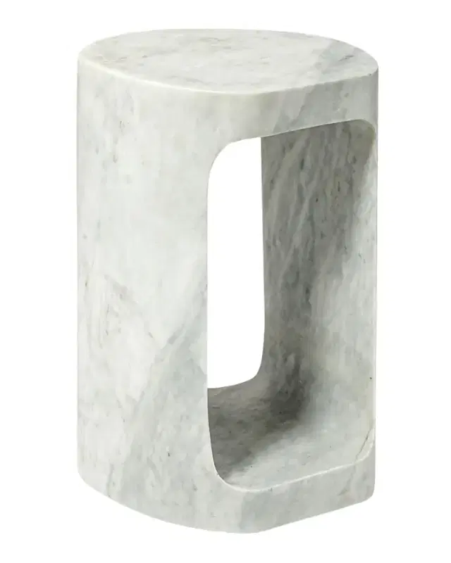 Palecek Bianca Marble Side Table