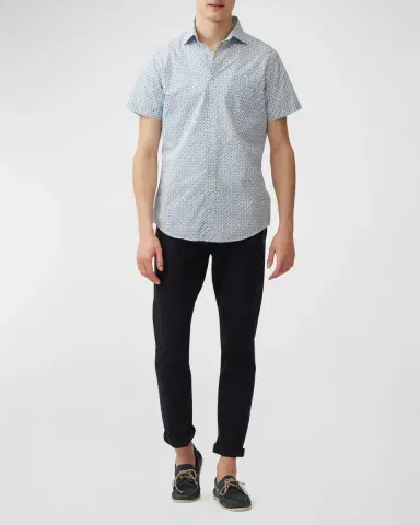 Rodd & Gunn Men's Glenariffe Geometric-Print Short-Sleeve Shirt | Thumbnail 2 Rodd & Gunn Men's Glenariffe Geometric-Print Short-Sleeve Shirt | Thumbnail 2
