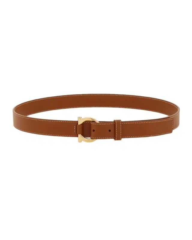 Ferragamo Donna Leather Gancini Belt
