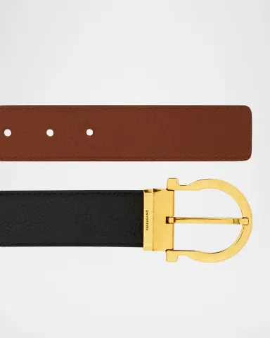 Ferragamo Donna Reversible Leather Belt | Thumbnail 3