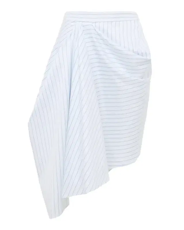 Asymmetric Draped Pencil Skirt