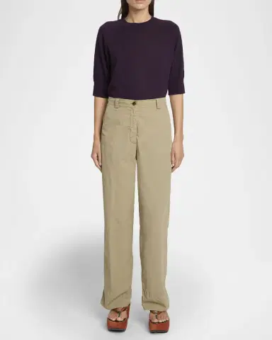 Dries Van Noten Pakora Straight-Leg Cotton Pants | Thumbnail 2