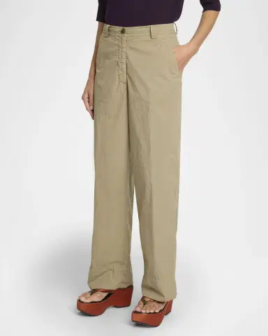 Dries Van Noten Pakora Straight-Leg Cotton Pants | Thumbnail 4