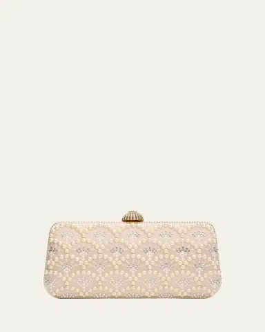 Valentino Garavani Carry Secrets Rhinestone & Pearly Stud Satin Clutch Bag | Thumbnail 6 Valentino Garavani Carry Secrets Rhinestone & Pearly Stud Satin Clutch Bag | Thumbnail 6