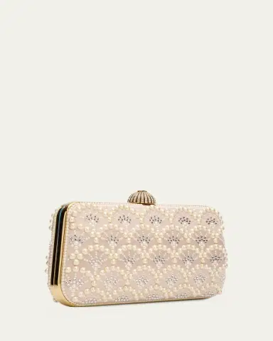 Valentino Garavani Carry Secrets Rhinestone & Pearly Stud Satin Clutch Bag | Thumbnail 8 Valentino Garavani Carry Secrets Rhinestone & Pearly Stud Satin Clutch Bag | Thumbnail 8