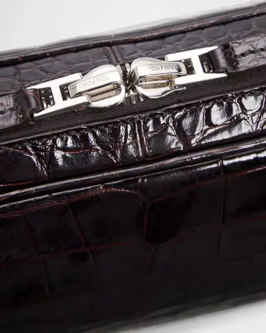 Tom Ford Men's Croc-Effect Zip Pouch | Thumbnail 4 Tom Ford Men's Croc-Effect Zip Pouch | Thumbnail 4