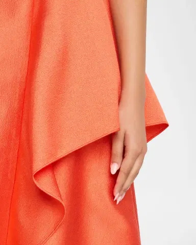 Shoshanna Pippa Strapless Draped Mikado Midi Dress | Thumbnail 5 Shoshanna Pippa Strapless Draped Mikado Midi Dress | Thumbnail 5