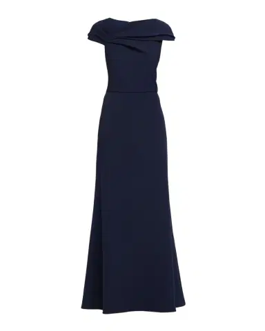 Shoshanna Carly Asymmetric Stretch Crepe Gown | Thumbnail 1
