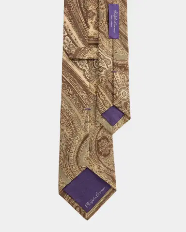 Ralph Lauren Purple Label Paisley Linen-Silk Tie | Thumbnail 3 Ralph Lauren Purple Label Paisley Linen-Silk Tie | Thumbnail 3