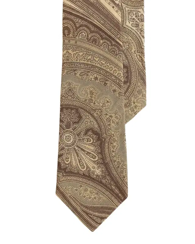 Paisley Linen-Silk Tie