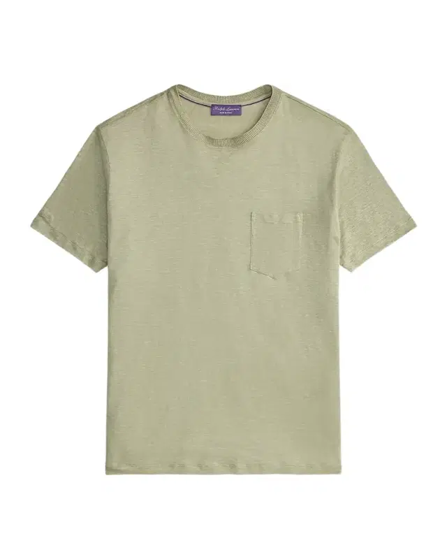 Men 's Linen Jersey Pocket T-Shirt