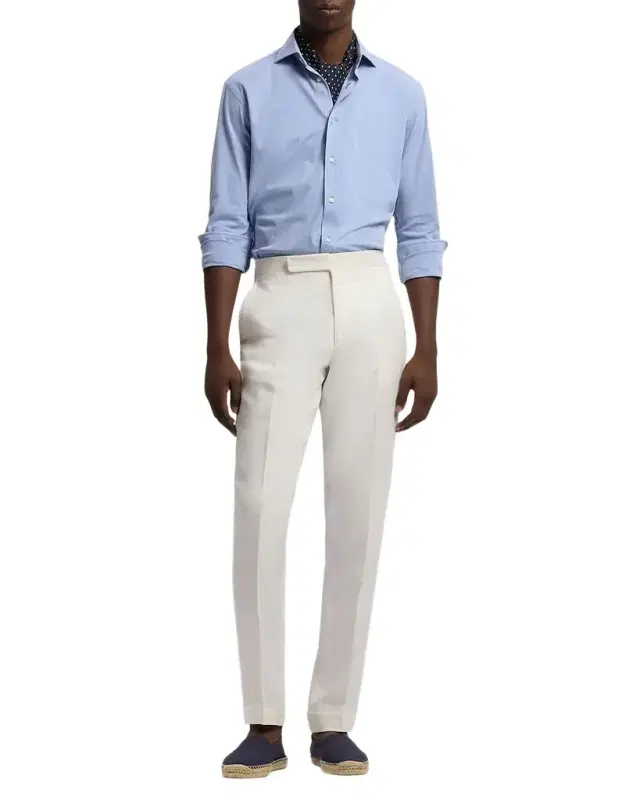 Men 's Cotton Blend Knit Flex Button-Down Shirt