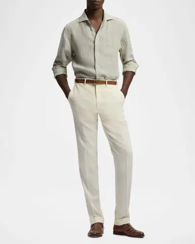 Ralph Lauren Purple Label Linen Chambray Shirt | Thumbnail 2 Ralph Lauren Purple Label Linen Chambray Shirt | Thumbnail 2