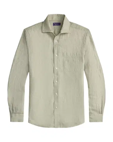 Ralph Lauren Purple Label Linen Chambray Shirt | Thumbnail 1 Ralph Lauren Purple Label Linen Chambray Shirt | Thumbnail 1