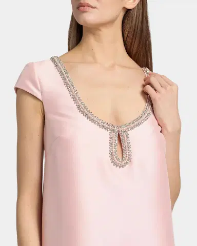 BADGLEY MISCHKA Beaded Scoop Neck Mini Shift Dress | Thumbnail 5 BADGLEY MISCHKA Beaded Scoop Neck Mini Shift Dress | Thumbnail 5
