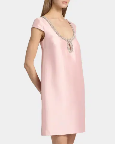 BADGLEY MISCHKA Beaded Scoop Neck Mini Shift Dress | Thumbnail 7 BADGLEY MISCHKA Beaded Scoop Neck Mini Shift Dress | Thumbnail 7