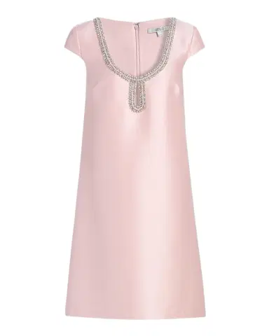 BADGLEY MISCHKA Beaded Scoop Neck Mini Shift Dress | Thumbnail 1 BADGLEY MISCHKA Beaded Scoop Neck Mini Shift Dress | Thumbnail 1
