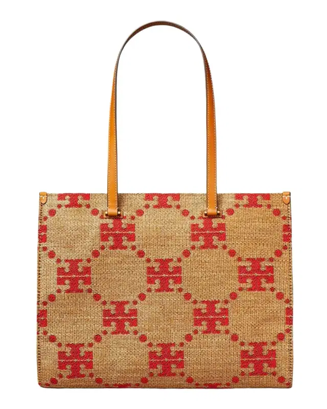 Tory Burch T Monogram Large Jacquard Tote Bag