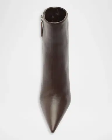 Schutz 85mm Mikki Leather Stiletto Zip Booties | Thumbnail 4 Schutz 85mm Mikki Leather Stiletto Zip Booties | Thumbnail 4