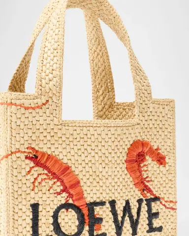 Loewe x Paula's Ibiza Shrimp-Embroidered Raffia Tote Bag | Thumbnail 4 Loewe x Paula's Ibiza Shrimp-Embroidered Raffia Tote Bag | Thumbnail 4