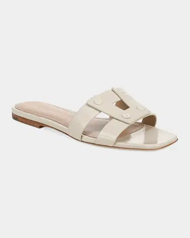 Veronica Beard Via Patent Leather Flat Slide Sandals | Thumbnail 4 Veronica Beard Via Patent Leather Flat Slide Sandals | Thumbnail 4