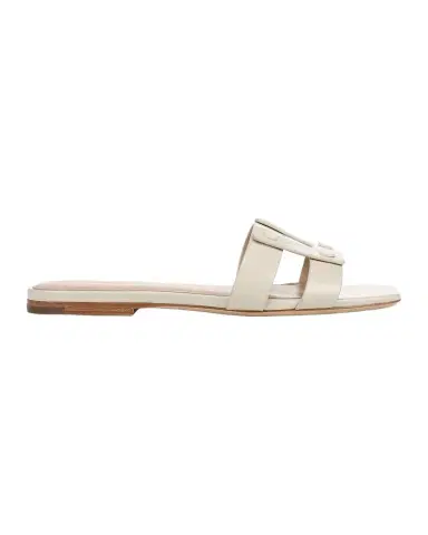 Veronica Beard Via Patent Leather Flat Slide Sandals | Thumbnail 1 Veronica Beard Via Patent Leather Flat Slide Sandals | Thumbnail 1