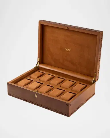 Wolf Brogue Vegan Leather 10-Piece Watch Box | Thumbnail 3 Wolf Brogue Vegan Leather 10-Piece Watch Box | Thumbnail 3