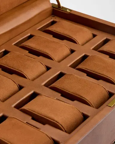 Wolf Brogue Vegan Leather 10-Piece Watch Box | Thumbnail 4 Wolf Brogue Vegan Leather 10-Piece Watch Box | Thumbnail 4