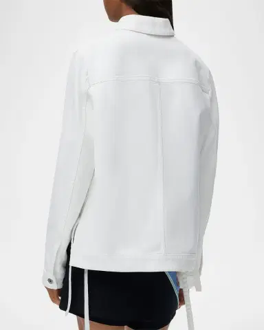 LOEWE x Paula's Ibiza Leather-Pocket Denim Workwear Jacket | Thumbnail 2