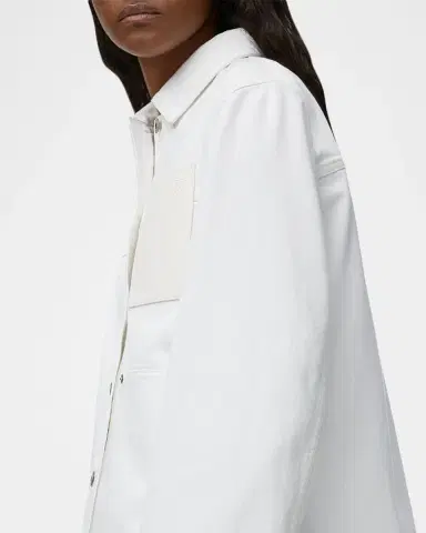 LOEWE x Paula's Ibiza Leather-Pocket Denim Workwear Jacket | Thumbnail 4