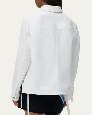 LOEWE x Paula's Ibiza Leather-Pocket Denim Workwear Jacket | Thumbnail 7