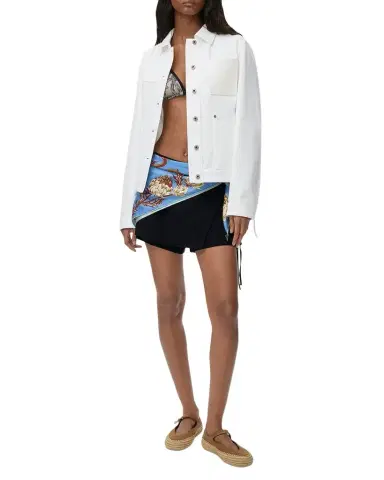 LOEWE x Paula's Ibiza Leather-Pocket Denim Workwear Jacket | Thumbnail 1