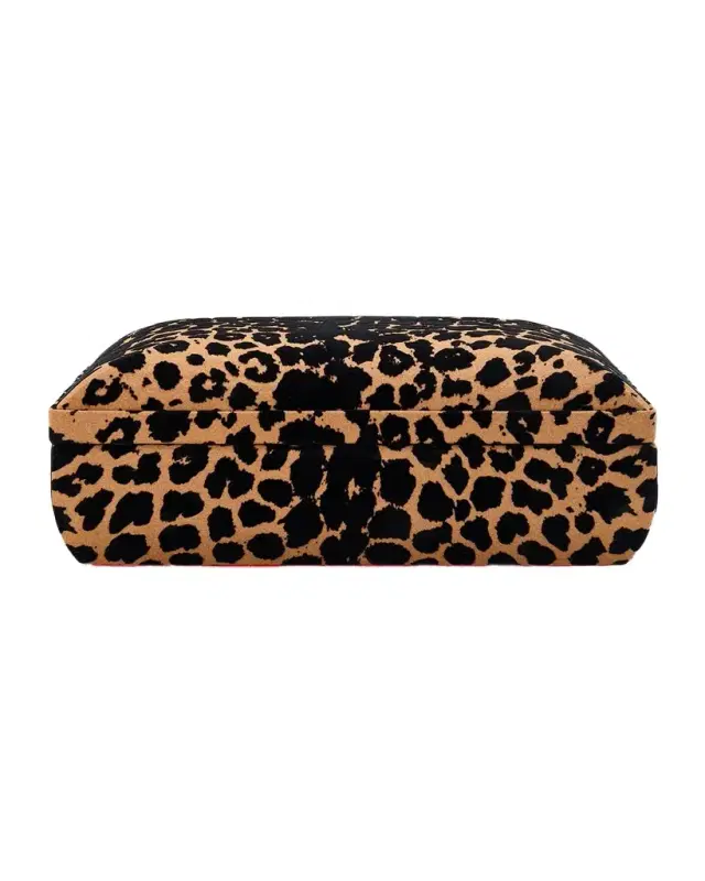 Savanna Leopard Print Medium Jewelry Box