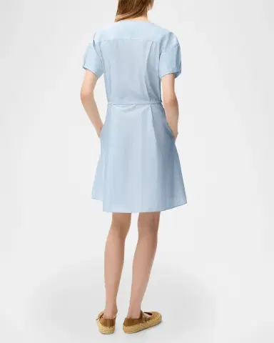 Loewe x Paula's Ibiza Puff-Sleeve Pleated Shirtdress | Thumbnail 2